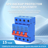 CIDLE PV SPD Backup Protector DIN Rail Surge Protection Device